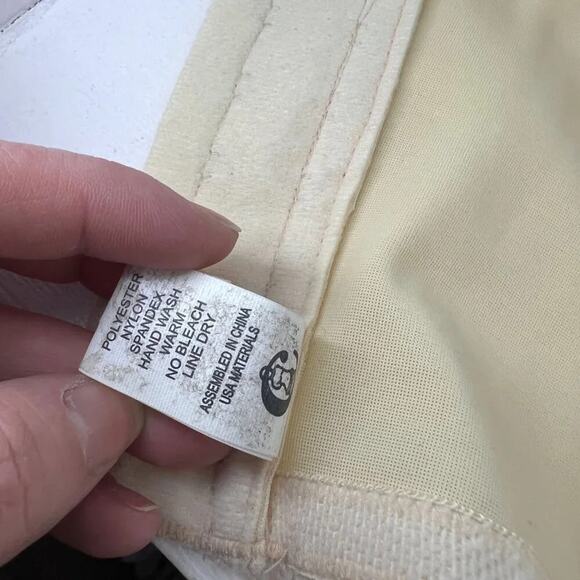 Vintage Fit n Slim Custom Maid Longline Bra 34B Ivory Pinup Rockbilly - Picture 5 of 7